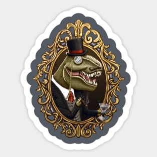 Dastardly Dino Sir Sticker